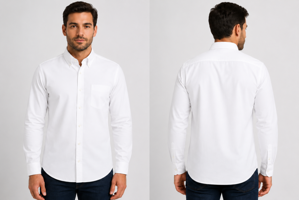camisa oxfors blanco