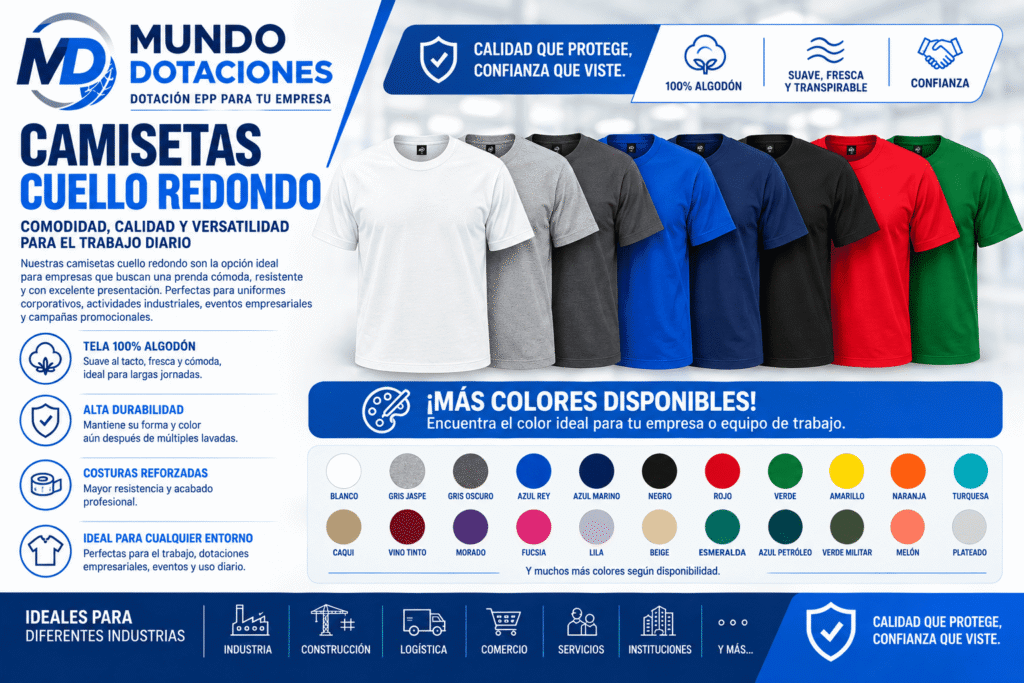camisetas cuello redondo infor