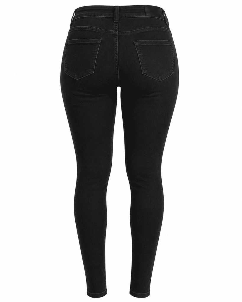 jeans strecht dama parte trasera negro