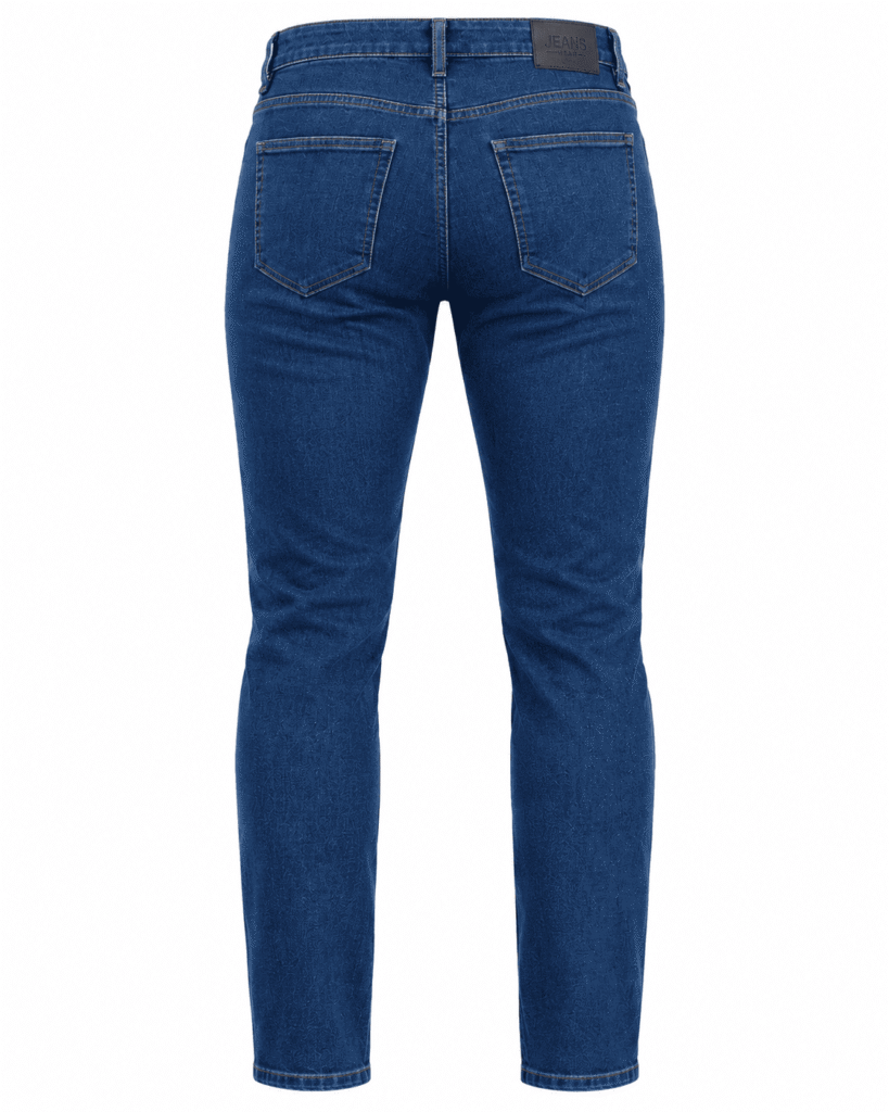 jeans strecht para caballero azul parte trasera