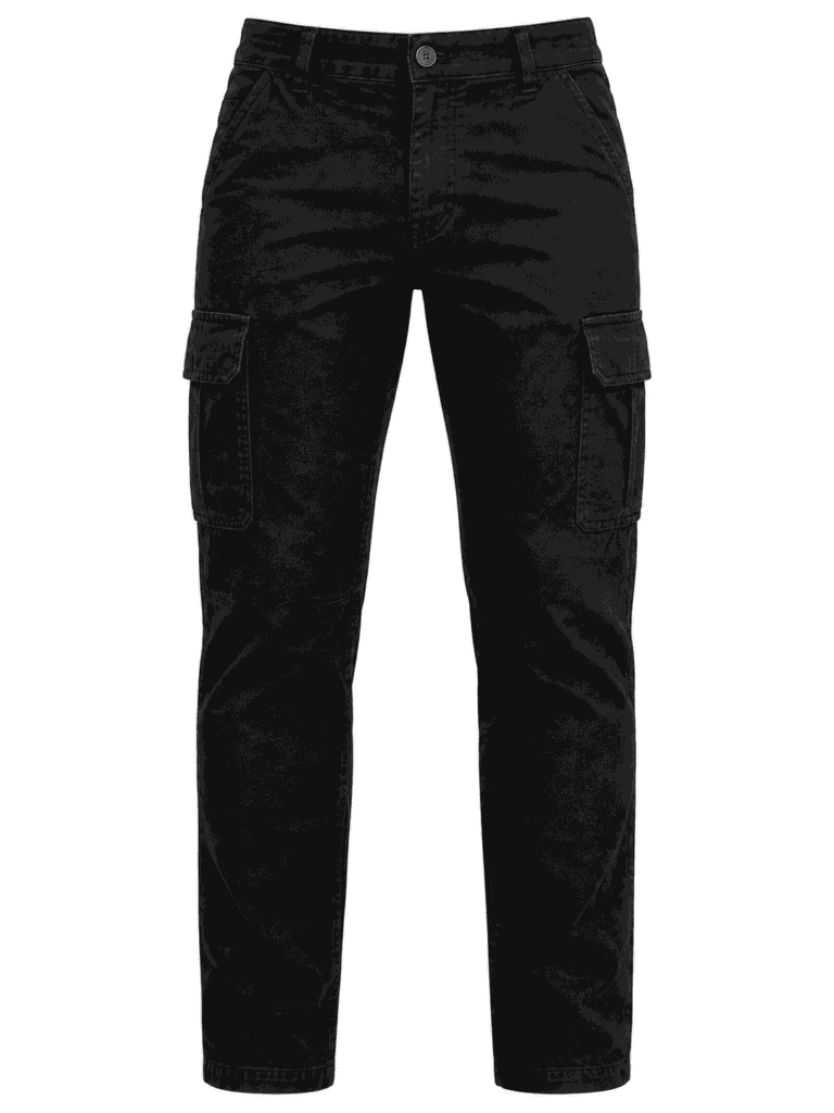 pantalon tipo cargo negro